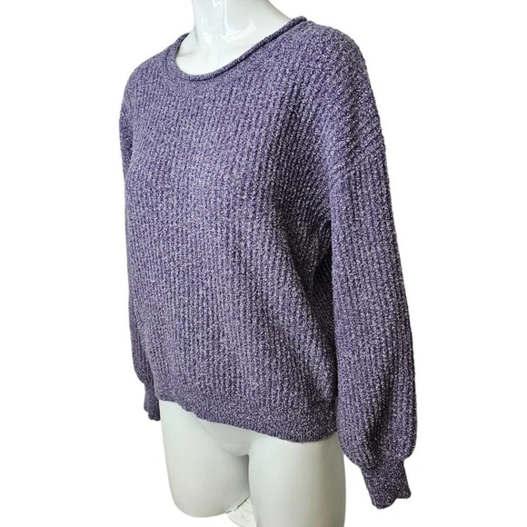 Frank & Oak Womens Wool Blend Sweater Size XS Purple - Picture 3 of 6